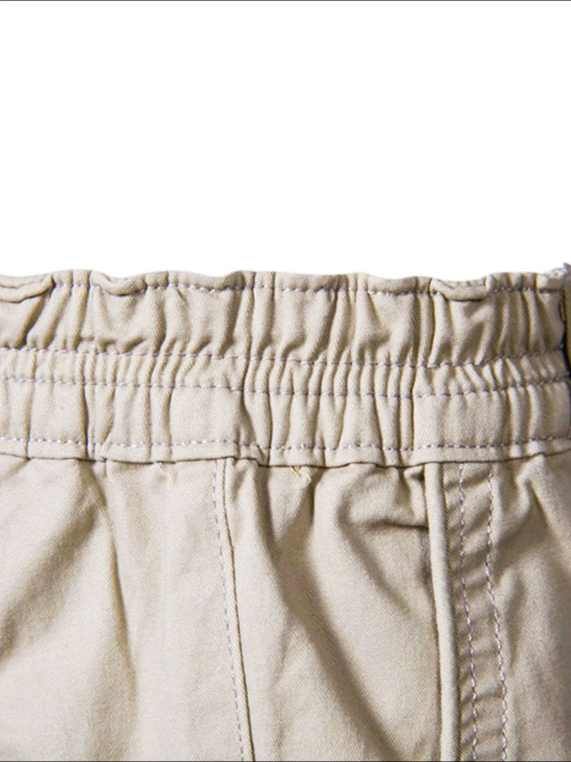 Men'S Elastic Waist Shorts with Pockets