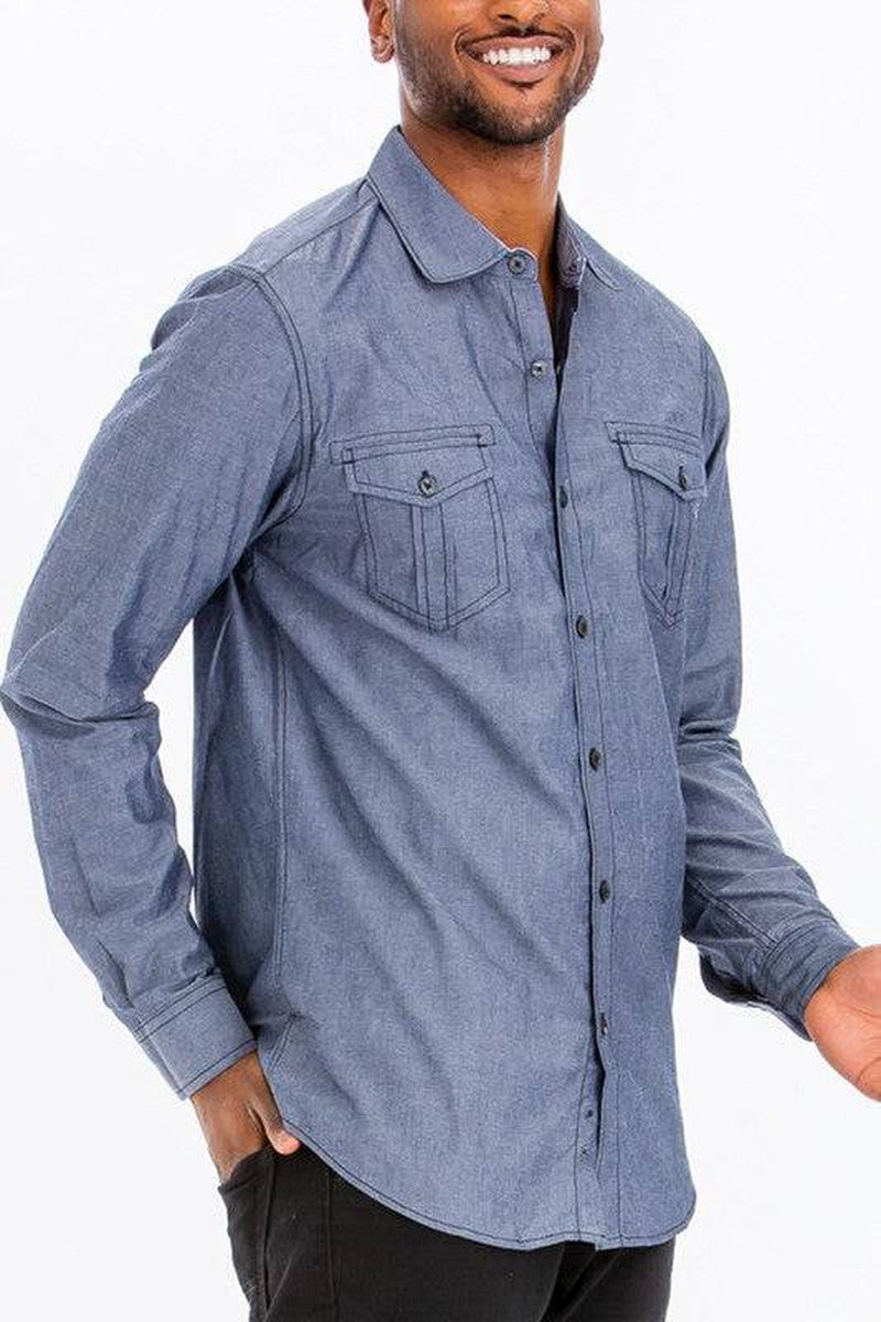 Weiv Men'S Casual Long Sleeve Shirts