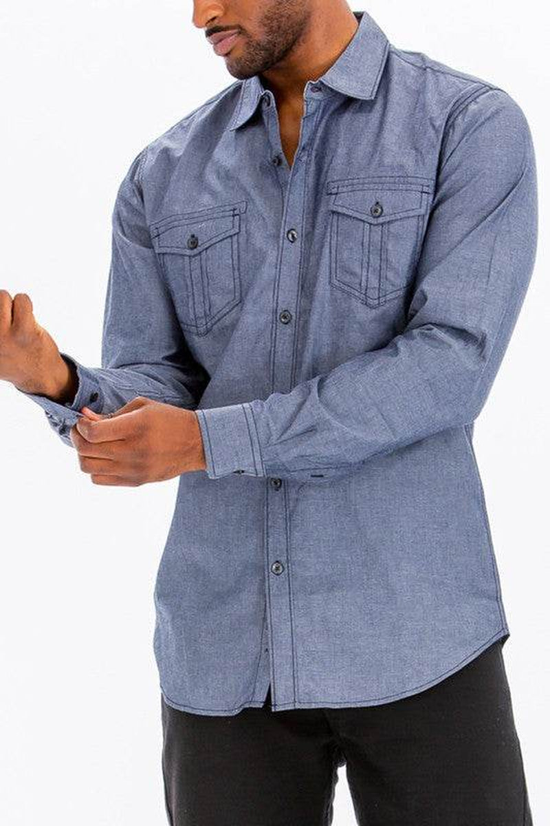Weiv Men'S Casual Long Sleeve Shirts