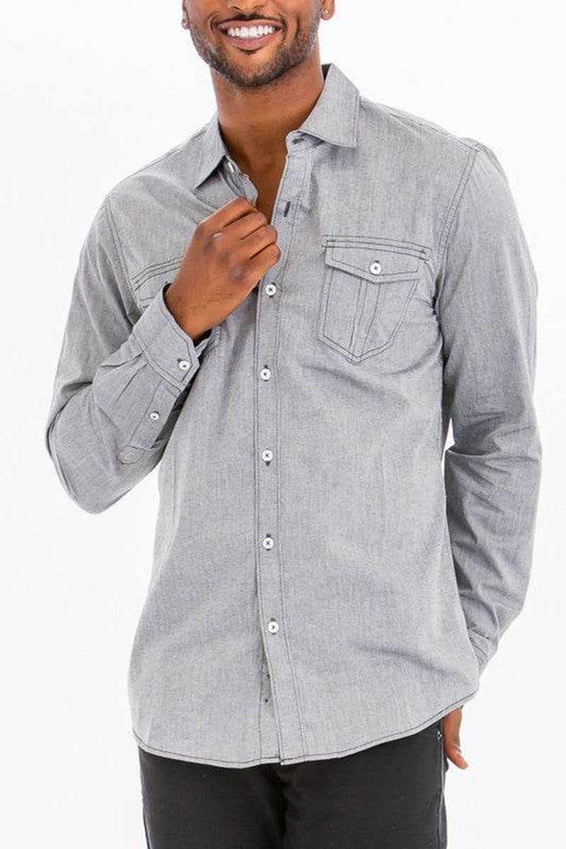 Weiv Men'S Casual Long Sleeve Shirts