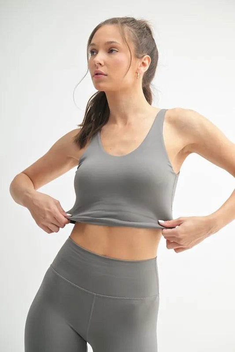 MONO B Venice Cloud Light U-Back Active Tank