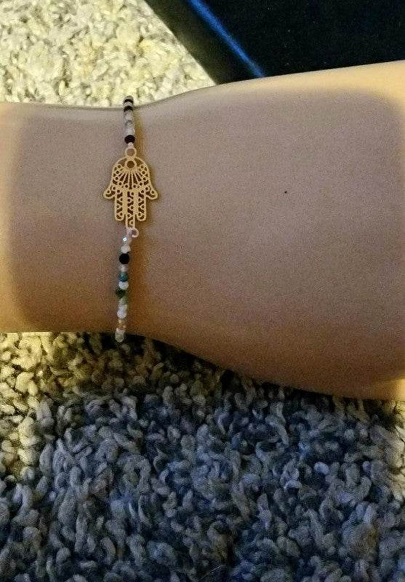 Boho Talisman Bracelet Hand of Fatima Wishbracelet