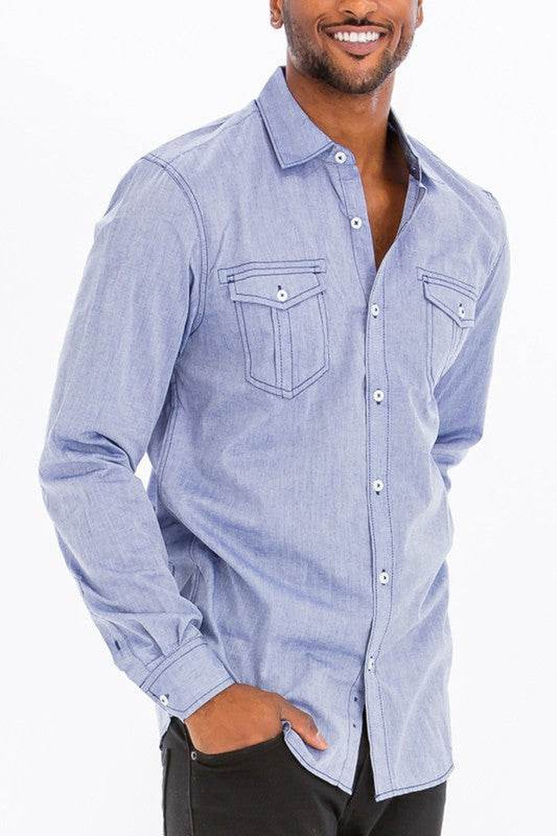 Weiv Men'S Casual Long Sleeve Shirts