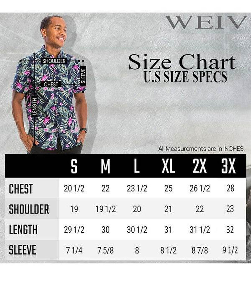 Weiv Hawaiian Print Button down Shirt