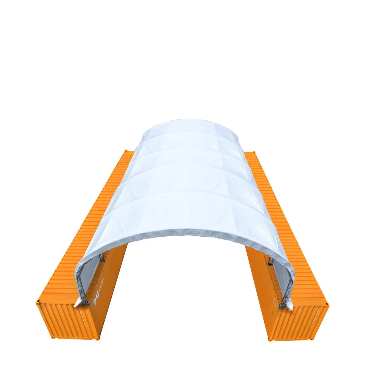 30' X 40' Dual Truss Container Shelter with Heavy Duty 17 Oz PVC Cover, TMG-DT3040C