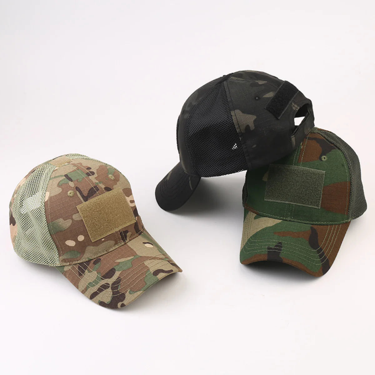 Jupitergear Military-Style Tactical Patch Hat with Adjustable Strap | Breathable & Unisex