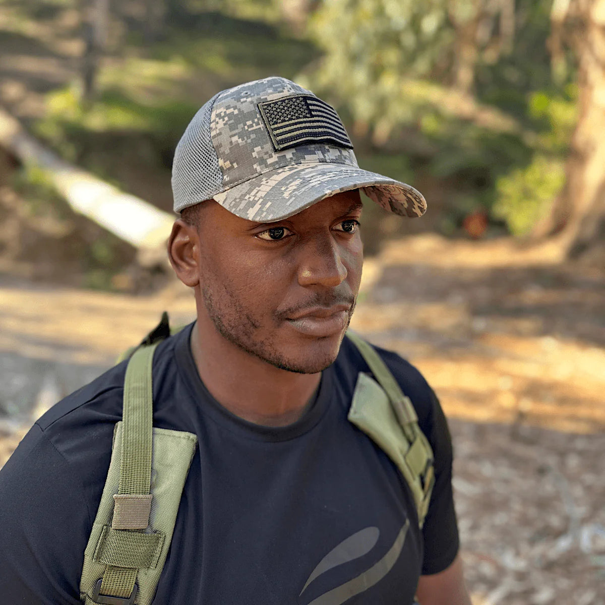 Jupitergear Military-Style Tactical Patch Hat with Adjustable Strap | Breathable & Unisex
