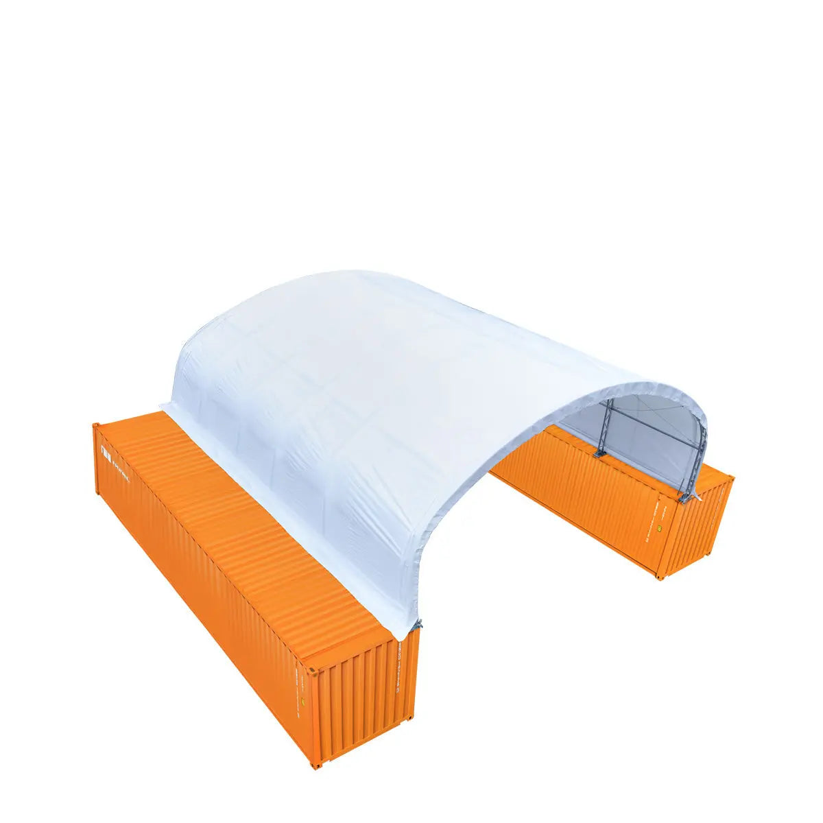 30' X 40' Dual Truss Container Shelter with Heavy Duty 17 Oz PVC Cover, TMG-DT3040C