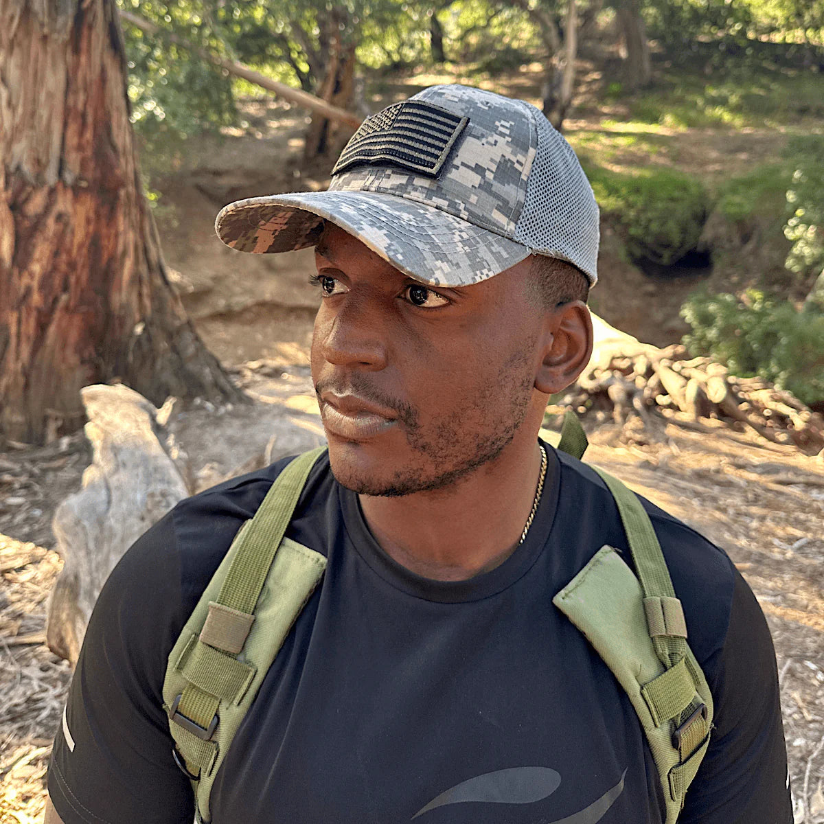 Jupitergear Military-Style Tactical Patch Hat with Adjustable Strap | Breathable & Unisex